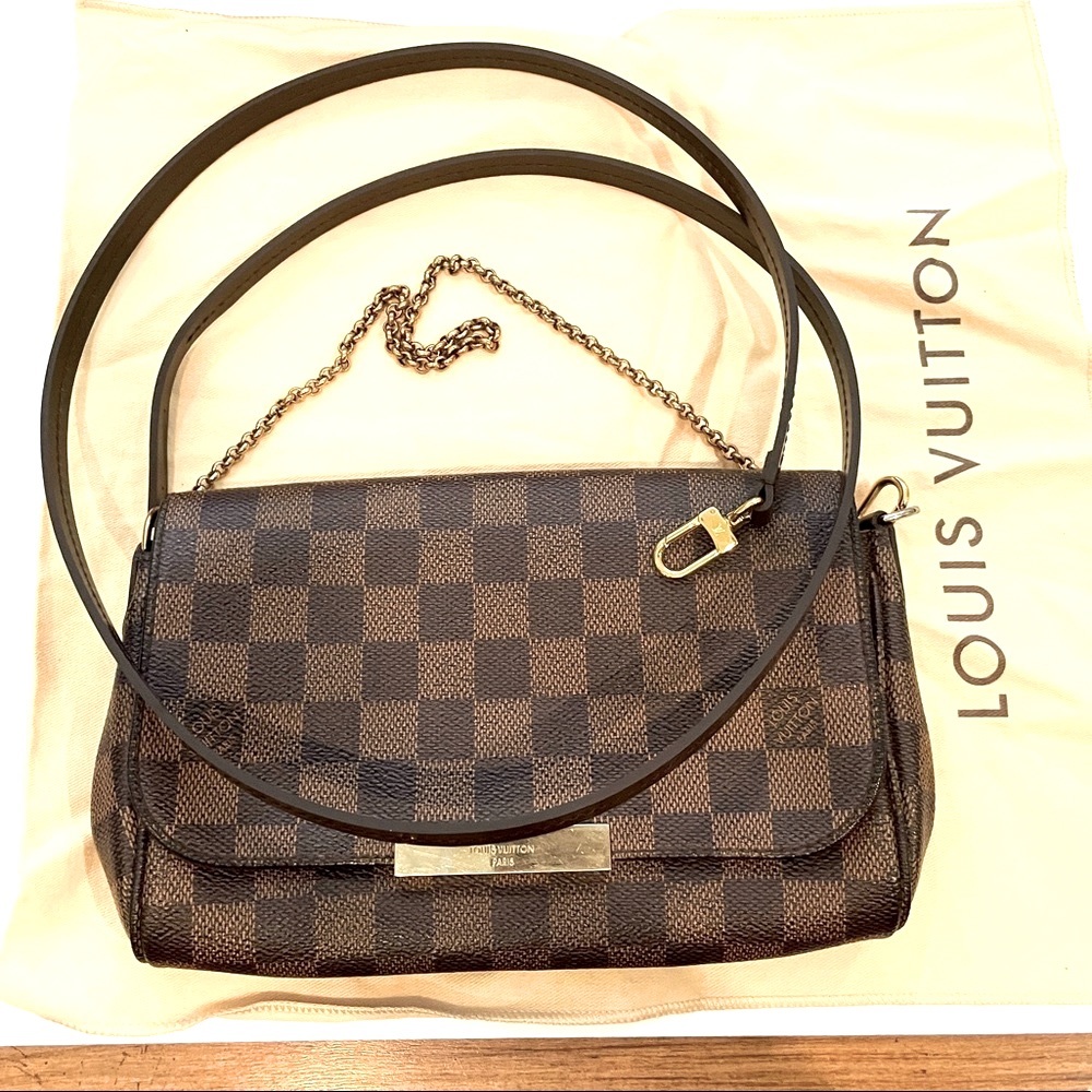 Authentic Louis Vuitton Rare / Discontinued, Shoulder Clutch Damier Ebene MM